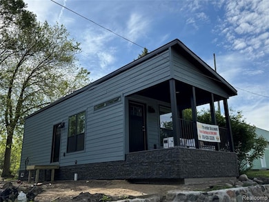 View of front facade with covered porch