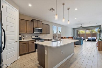 Spacious open kitchen.