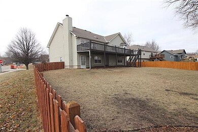 Rear deck and yard