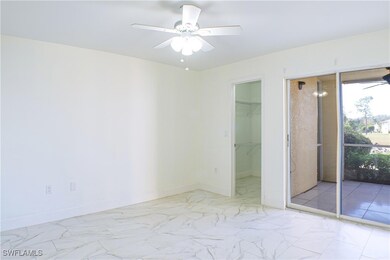 Empty room with ceiling fan
