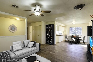 living dining staged
