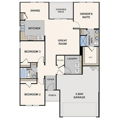 Liberty Hill, Beaumont Floor Plan, Right