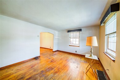 living room open to the dining room