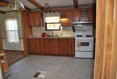 skylight. approx. fridge space is 32 wide and 69 h