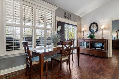 Dining Area on main level between kitchen and living area