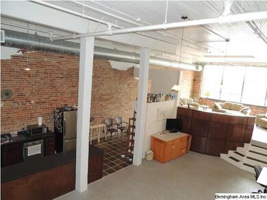 The layout of this loft is open to many possible c