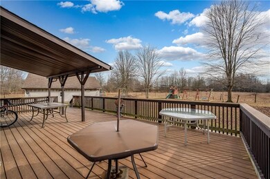 Peaceful view from the enormous back deck