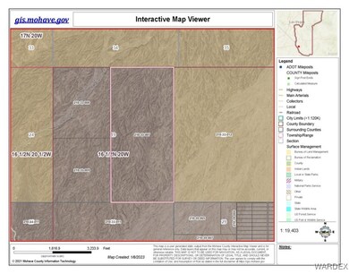 GIS view of parcel 210-33-007 which is 1/2 of sect