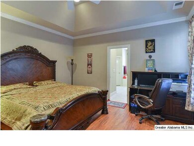 SPACIOUS Master Suite with tall trey ceiling, hard