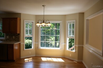 Bay window with breakfast nook.