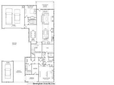 Marseille Plan first floor (notice the 3rd car gar