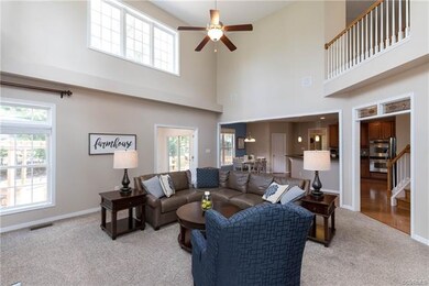 Indoor entertaining sanctuary with bright family r