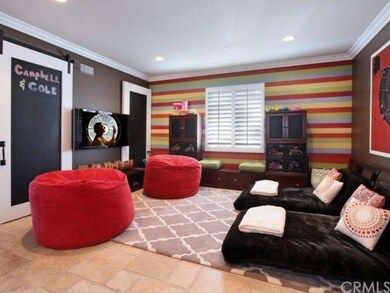 Kids Room with custom, sliding chalkboard doors