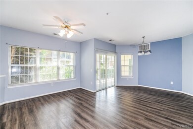 View from the Foyer.  Laminate flooring, large Gre