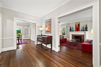 Entry Hall to Dining and Living Rooms