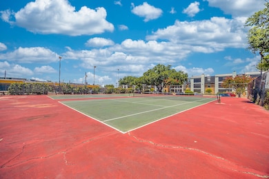 View of tennis court