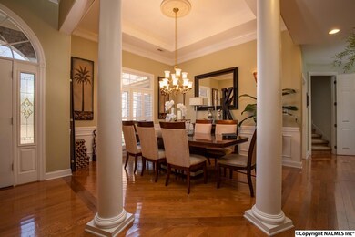 Formal dining at its best with beautiful hardwood flooring....