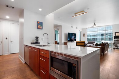 Kitchen featuring visible vents, appliances with 