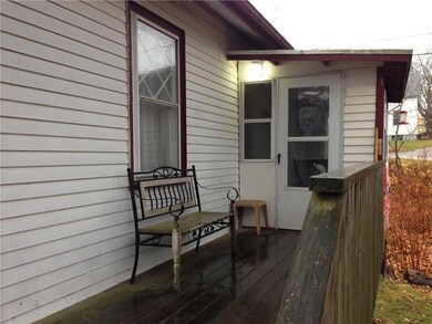 Outside deck as you walk into the...