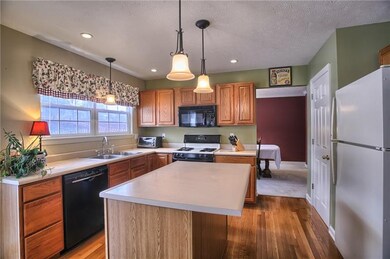 KITCHEN WITH CENTER ISLAND