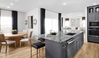 Kitchen and dining area