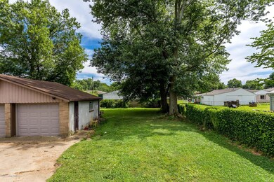 Generous mostly fenced back yard