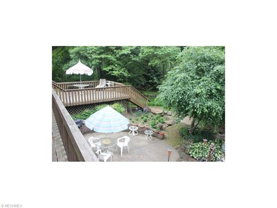 View of patio from deck*
