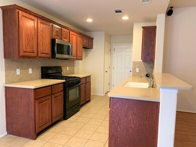 Kitchen w custom cabinets