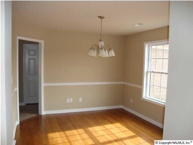 Open, light dining room