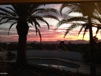Sunset view from Living Room Window