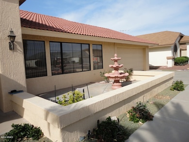 North facing front patio