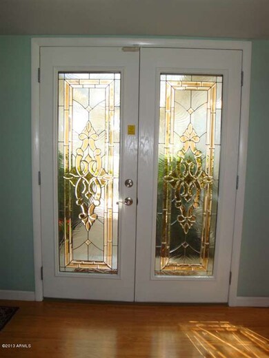 INSIDE VIEW OF FRONT DOUBLE DOORS