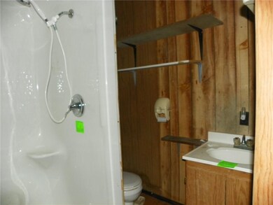 Bath with shower