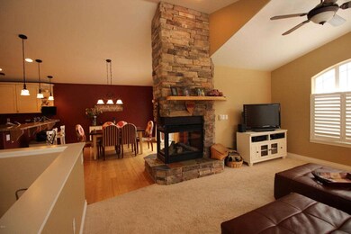Gas Fireplace Between Living & Dining Rm