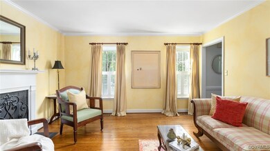 Living room with hardwood floors