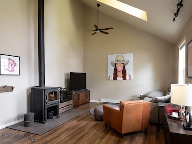 Vaulted living room
