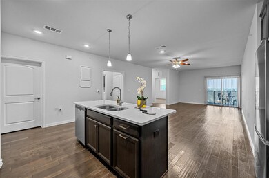 Kitchen Island is great for Serving.