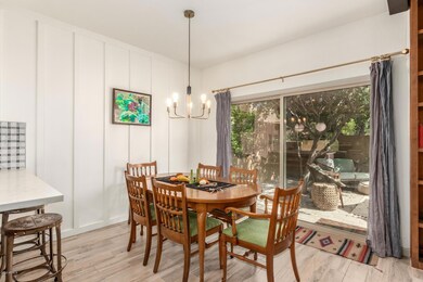 Dining area looking out to patio