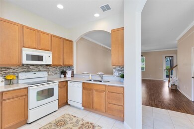 Kitchen open to the large family room!