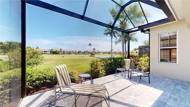 Large lanai with beautiful view of golf course thr