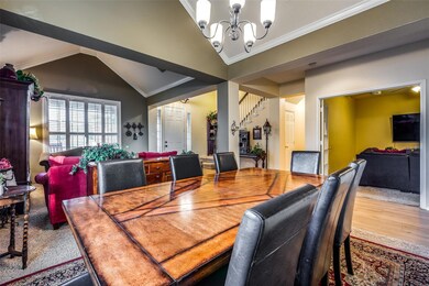 Open formal dining room