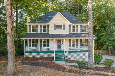Colonial house with a porch