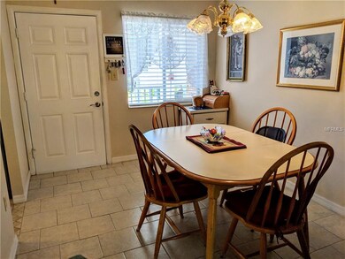 Dining area - note the beautiful tile flooring