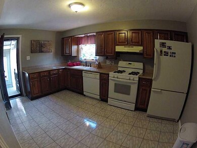 Kitchen. Wasted space in this HUGE kitchen.