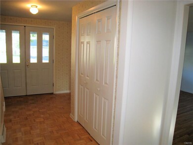 Entry foyer.  The living room is to the right.