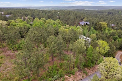 Aerial view featuring a wooded view