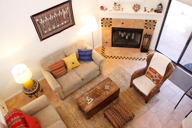 living room view from open loft