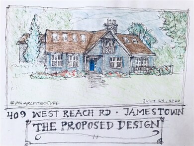 Architect sketch of this home with one option for