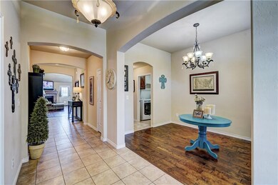 Stunning entry into this home.  The formal dining 