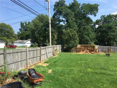 Other side of fence by the gate